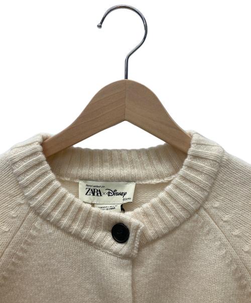 ZARA（ザラ）ZARA (ザラ) Harry Lambert (ハリー・ランバート) DISNEY (ディズニー) 厚手カーディガン ホワイト サイズ:L 未使用品の古着・服飾アイテム