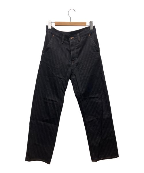 NUDIE JEANS（ヌーディー・ジーンズ）NUDIE JEANS (ヌーディー・ジーンズ) Tuff Tony Hickory Stripe BLK ブラック サイズ:W29/L30の古着・服飾アイテム