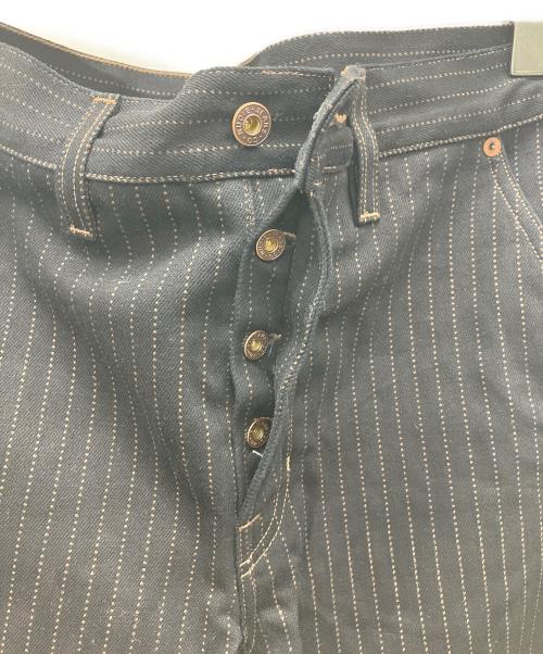 NUDIE JEANS（ヌーディー・ジーンズ）NUDIE JEANS (ヌーディー・ジーンズ) Tuff Tony Hickory Stripe BLK ブラック サイズ:W29/L30の古着・服飾アイテム