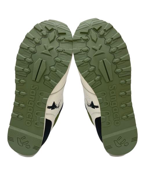 Sangacio（サンガッチョ）Sangacio (サンガッチョ) スニーカー グリーン×ホワイト サイズ:26の古着・服飾アイテム