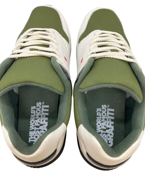 Sangacio（サンガッチョ）Sangacio (サンガッチョ) スニーカー グリーン×ホワイト サイズ:26の古着・服飾アイテム