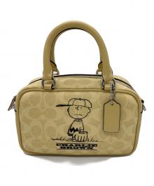 COACH（コーチ）の古着「サッチェル クロスボディ バッグ」｜ベージュ