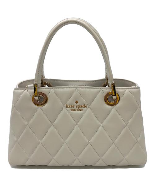 Kate Spade（ケイトスペード）Kate Spade (ケイトスペード) SMALL QUILTED SULLIVAN SATCHEL ホワイトの古着・服飾アイテム