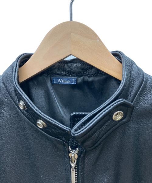 Milok（ミロック）Milok (ミロック) レザージャケット ブラック サイズ:Mの古着・服飾アイテム