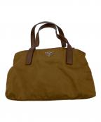 PRADAプラダ）の古着「ナイロンハンドバッグ」｜ブラウン