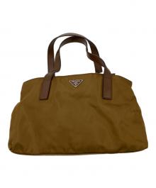 PRADA（プラダ）の古着「ナイロンハンドバッグ」｜ブラウン