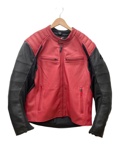 FLAGSHIP（フラッグシップ）FLAGSHIP (フラッグシップ) レザージャケット レッド サイズ:3Ｌの古着・服飾アイテム