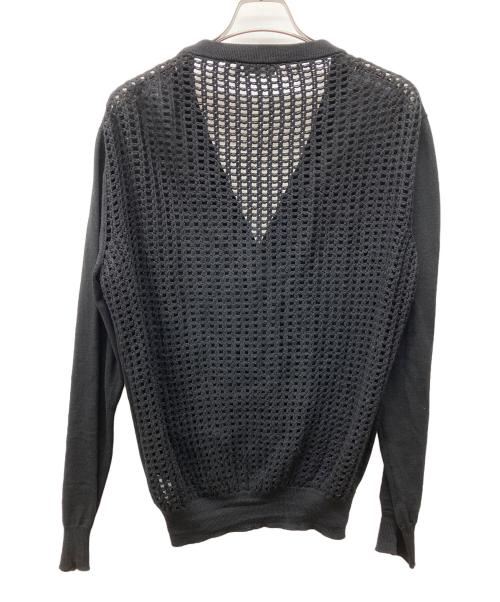 Dior（ディオール）Dior (ディオール) バックメッシュニットカーディガン ブラック サイズ:Mの古着・服飾アイテム