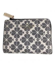 Kate Spade（ケイトスペード）の古着「ジップウォレット」｜グレー
