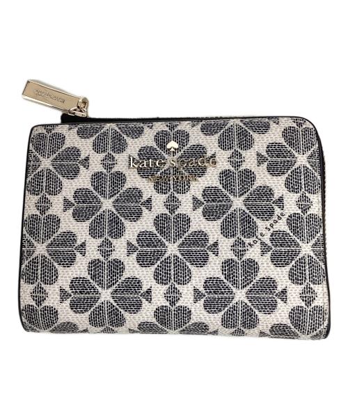Kate Spade（ケイトスペード）Kate Spade (ケイトスペード) ジップウォレット グレーの古着・服飾アイテム