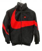 NIKEナイキ）の古着「ボアジャケット」｜レッド×ブラック