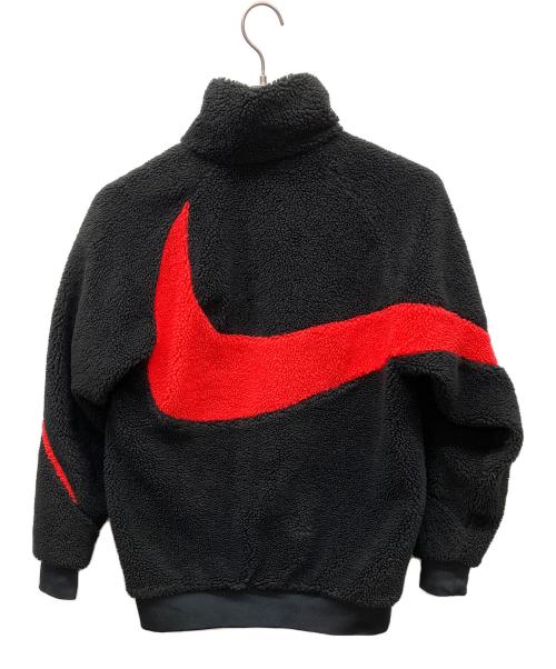 NIKE（ナイキ）NIKE (ナイキ) ボアジャケット レッド×ブラック サイズ:Sの古着・服飾アイテム