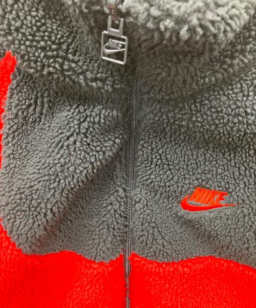 NIKE（ナイキ）NIKE (ナイキ) ボアジャケット レッド×ブラック サイズ:Sの古着・服飾アイテム