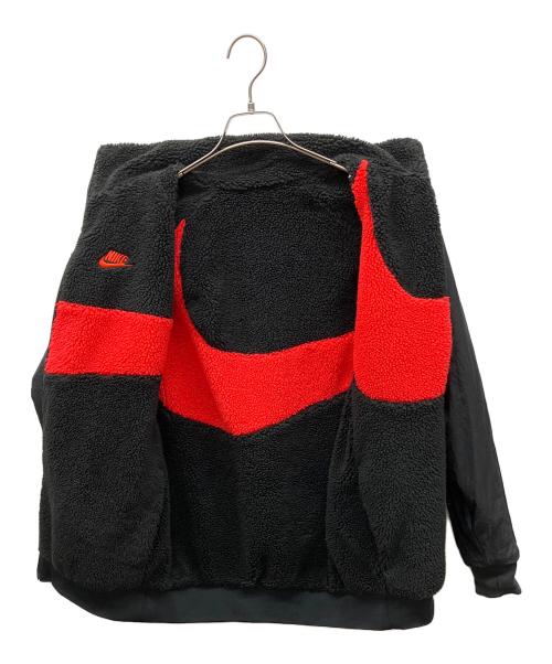 NIKE（ナイキ）NIKE (ナイキ) ボアジャケット レッド×ブラック サイズ:Sの古着・服飾アイテム