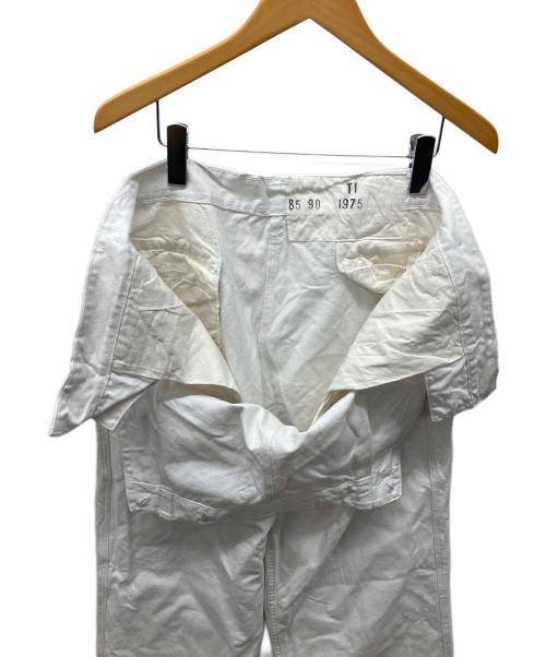 。（。）。 (。) スノーカモパンツ ホワイト サイズ:表記なしの古着・服飾アイテム