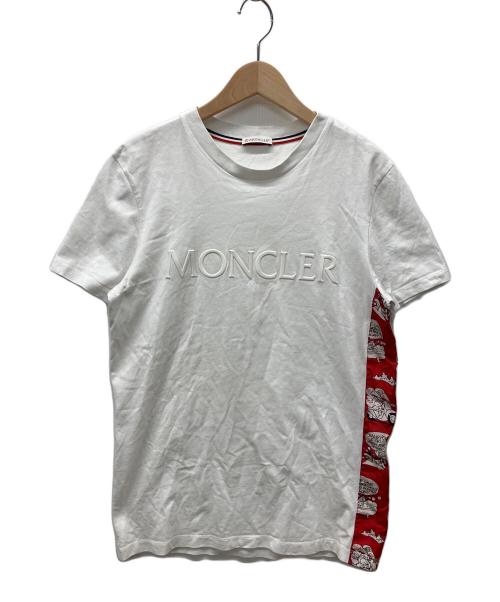 MONCLER（モンクレール）MONCLER (モンクレール) 半袖カットソー ホワイト サイズ:Sの古着・服飾アイテム