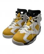 NIKEナイキ）の古着「ハイカットスニーカー」｜ホワイト×イエロー