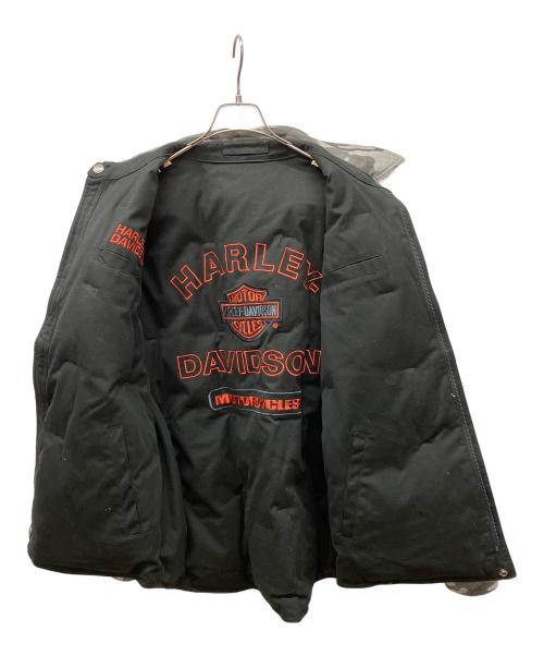 HARLEY-DAVIDSON（ハーレーダビッドソン）HARLEY-DAVIDSON (ハーレーダビッドソン) リバーシブルダウンジャケット ブラック サイズ:Lの古着・服飾アイテム