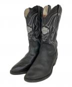 HARLEY-DAVIDSONハーレーダビッドソン）の古着「ウェスタンブーツ」｜ブラック