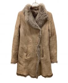 JOSEPH（ジョゼフ）の古着「ムートンファーコート」｜ブラウン