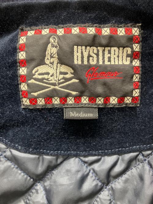 Hysteric Glamour（ヒステリックグラマー）Hysteric Glamour (ヒステリックグラマー) 刺繍リブスカジャン ネイビー サイズ:Mediumの古着・服飾アイテム