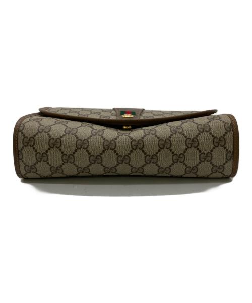 GUCCI（グッチ）GUCCI (グッチ) クラッチバッグ ブラウンの古着・服飾アイテム