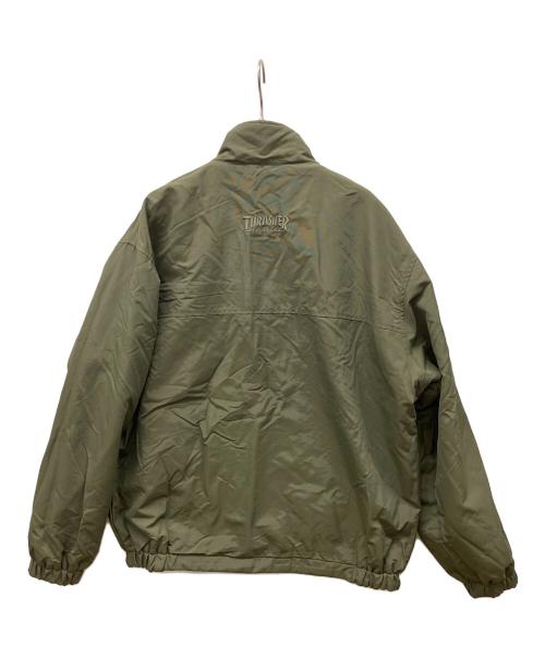 THRASHER（スラッシャー）THRASHER (スラッシャー) リバーシブルジャケット カーキ×ベージュ サイズ:Lの古着・服飾アイテム