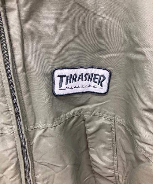 THRASHER（スラッシャー）THRASHER (スラッシャー) リバーシブルジャケット カーキ×ベージュ サイズ:Lの古着・服飾アイテム