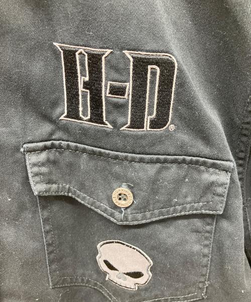 HARLEY-DAVIDSON（ハーレーダビッドソン）HARLEY-DAVIDSON (ハーレーダビッドソン) ブルゾン ブラック サイズ:Lの古着・服飾アイテム