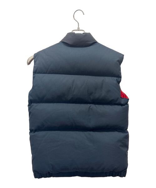 Crescent Down Works（クレセントダウンワークス）Crescent Down Works (クレセントダウンワークス) ダウンベスト ブラック×グリーン サイズ:Mの古着・服飾アイテム