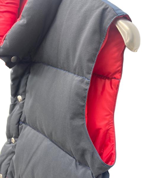 Crescent Down Works（クレセントダウンワークス）Crescent Down Works (クレセントダウンワークス) ダウンベスト ブラック×グリーン サイズ:Mの古着・服飾アイテム