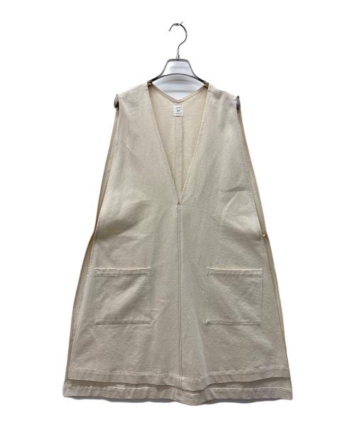 oll（オール）OLL (オール) ノースリーブ・キャミソールワンピース ホワイト サイズ:Ｍの古着・服飾アイテム