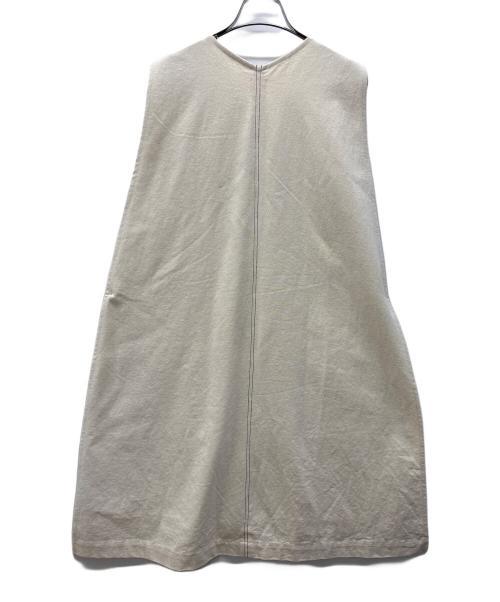 oll（オール）OLL (オール) ノースリーブ・キャミソールワンピース ホワイト サイズ:Ｍの古着・服飾アイテム