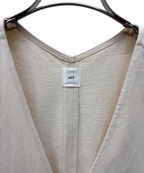 oll（オール）OLL (オール) ノースリーブ・キャミソールワンピース ホワイト サイズ:Ｍの古着・服飾アイテム