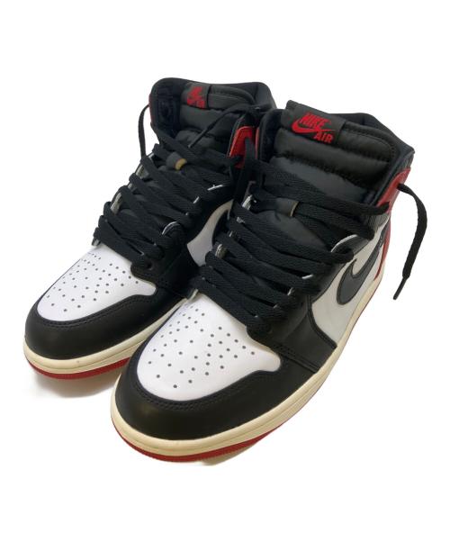 NIKE（ナイキ）NIKE (ナイキ) ハイカットスニーカー ホワイト×レッド サイズ:27の古着・服飾アイテム