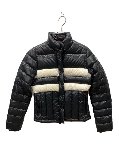 MONCLER（モンクレール）MONCLER (モンクレール) ダウンジャケット ブラック×ホワイト サイズ:1の古着・服飾アイテム