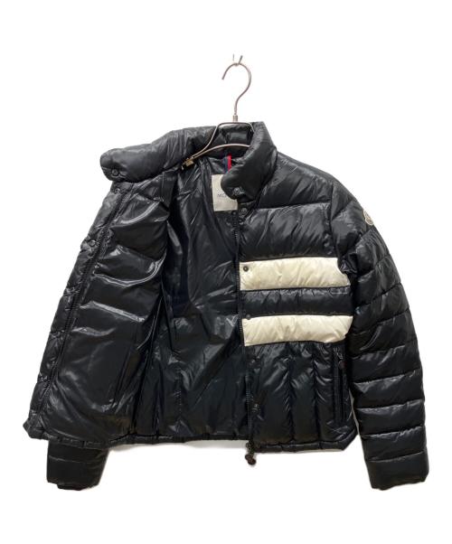 MONCLER（モンクレール）MONCLER (モンクレール) ダウンジャケット ブラック×ホワイト サイズ:1の古着・服飾アイテム
