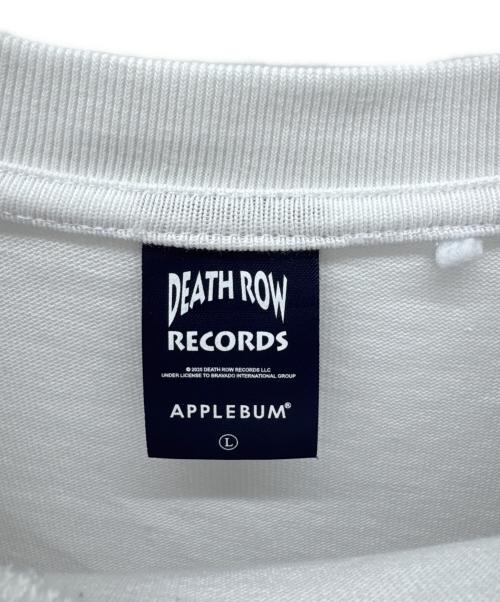 DEATH ROW RECORDS（デスロウレコーズ）DEATH ROW RECORDS (デスロウレコーズ) APPLEBUM (アップルバム) 半袖カットソー ホワイト サイズ:Lの古着・服飾アイテム