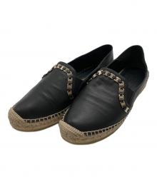 Salvatore Ferragamo（サルヴァトーレ フェラガモ）の古着「エスパドリーユ」｜ブラック