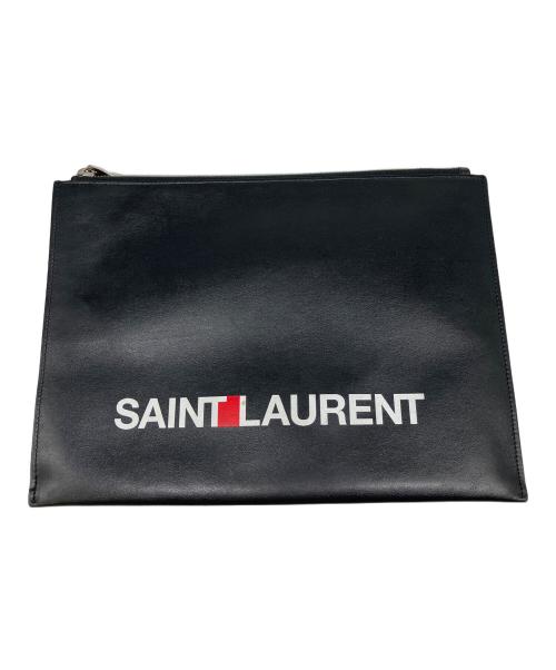 Saint Laurent Paris（サンローランパリ）Saint Laurent Paris (サンローランパリ) クラッチバッグ ブラックの古着・服飾アイテム