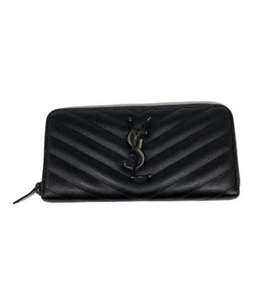 Saint Laurent Paris（サンローランパリ）Saint Laurent Paris (サンローランパリ) 長財布 ブラックの古着・服飾アイテム