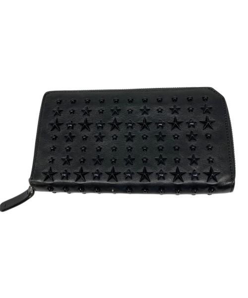 JIMMY CHOO（ジミーチュウ）JIMMY CHOO (ジミーチュウ) 長財布 ブラックの古着・服飾アイテム