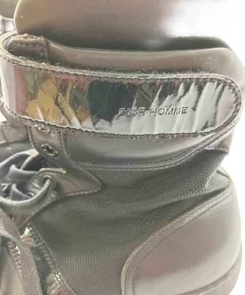 DIOR HOMME（ディオール オム）DIOR HOMME (ディオール オム) ハイカットスニーカー ブラック サイズ:26cmの古着・服飾アイテム