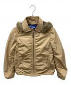 BURBERRY BLUE LABELバーバリー ブルー レーベル）の古着「中綿ジャケット」｜ベージュ