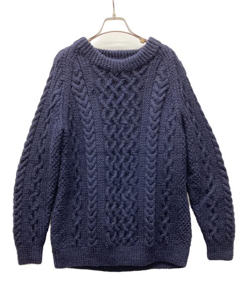 INVERALLAN（インバーアラン）INVERALLAN (インバーアラン) 厚手ニット ネイビー サイズ:FREEの古着・服飾アイテム