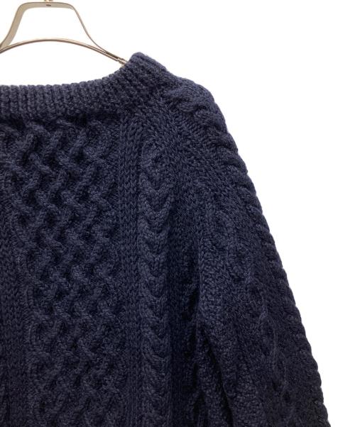 INVERALLAN（インバーアラン）INVERALLAN (インバーアラン) 厚手ニット ネイビー サイズ:FREEの古着・服飾アイテム