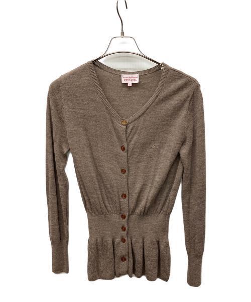 Vivienne Westwood RED LABEL（ヴィヴィアンウエストウッドレッドレーベル）Vivienne Westwood RED LABEL (ヴィヴィアンウエストウッドレッドレーベル) 薄手カーディガン ブラウン サイズ:2　　の古着・服飾アイテム