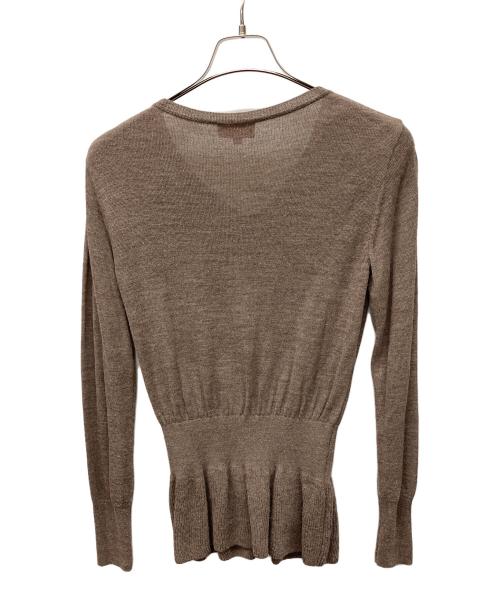 Vivienne Westwood RED LABEL（ヴィヴィアンウエストウッドレッドレーベル）Vivienne Westwood RED LABEL (ヴィヴィアンウエストウッドレッドレーベル) 薄手カーディガン ブラウン サイズ:2　　の古着・服飾アイテム