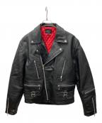 HORN WORKSホーンワークス）の古着「レザージャケット」｜ブラック