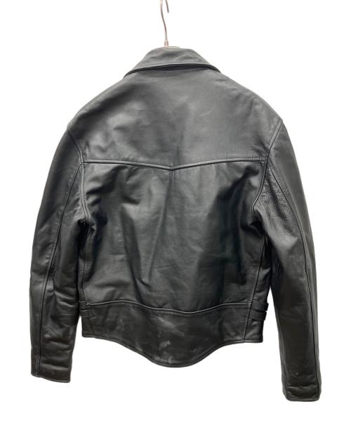 HORN WORKS（ホーンワークス）HORN WORKS (ホーンワークス) レザージャケット ブラック サイズ:3Lの古着・服飾アイテム